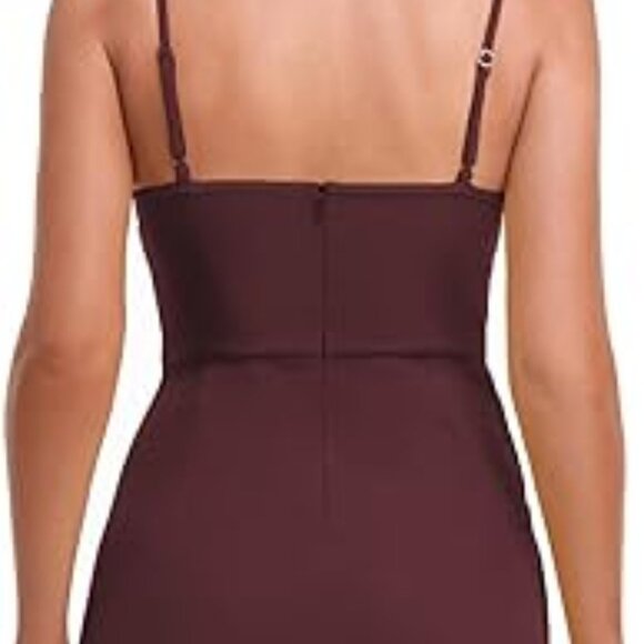 Aigeman Women's Spaghetti Backless Dress in Wine, Sz 16/18 - Picture 5 of 6